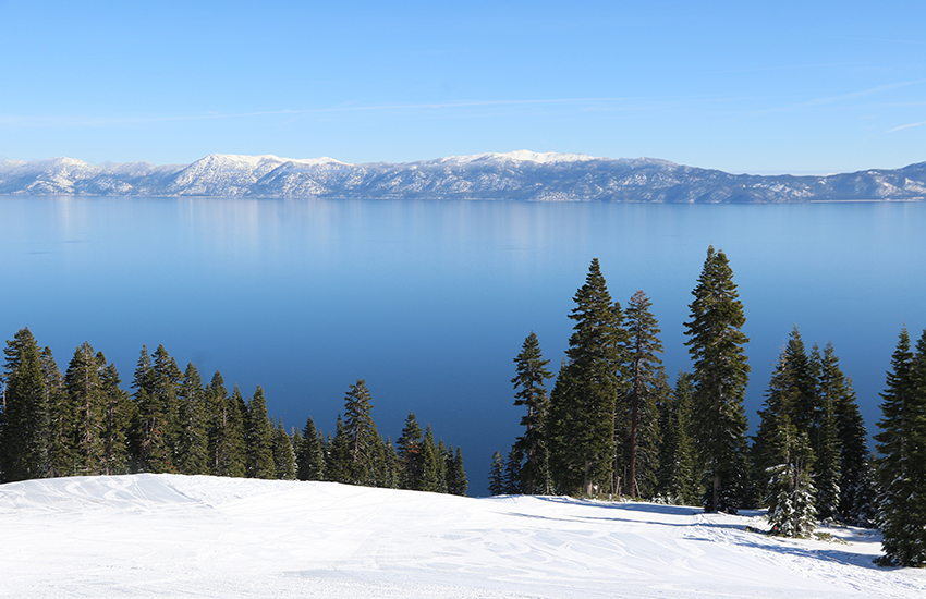 The best ski location is Heavenly Ski Resort in Lake Tahoe