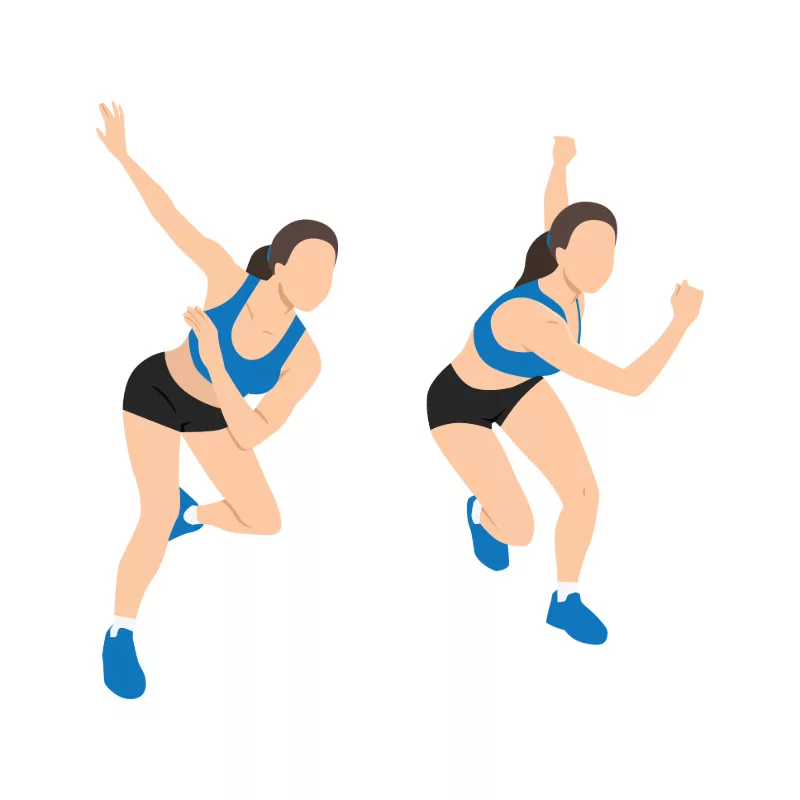 Lateral ski jumps
